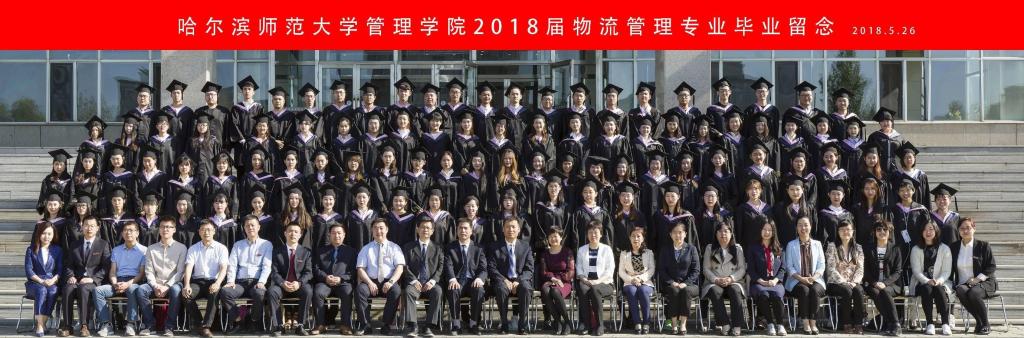 2018届物流管理专业毕业合照